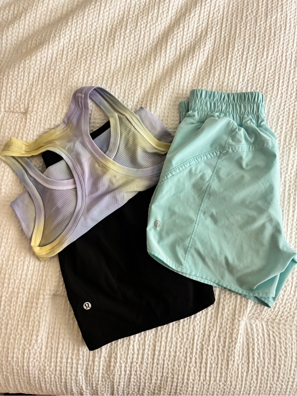 lululemon athletica Girls' Aqua Run Shorts - Mint Green